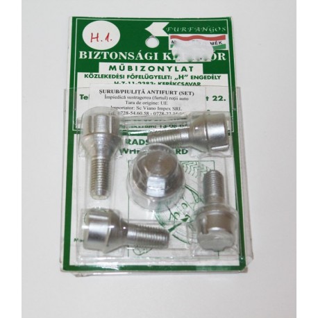 Set suruburi antifurt roti Logan