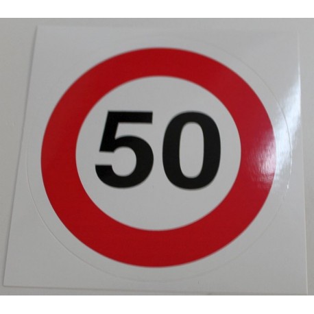 Autocolant limitare viteza