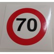Autocolant limitare viteza