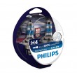 Becuri auto far halogen Philips Racing Vision H4 , 150%, 12V 60/55W,set 2