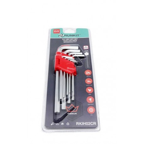 Trusa chei imbus hexagonale CrV (medie) RUNKIT RKIH02CR