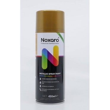 Vopsea spray metalizat Auriu 2595 450ml NOXARO NXVPS201