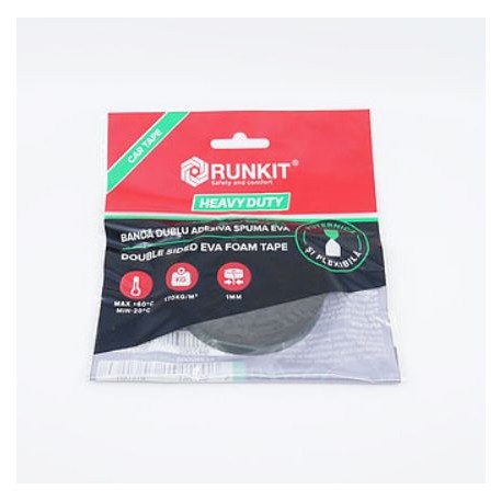 Banda dublu adeziva spuma EVA 3m RUNKIT 9mm RKBEV001