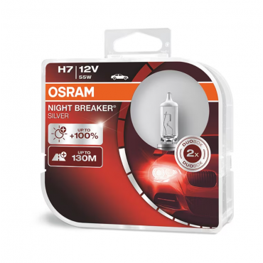 Bec Osram H7 Night Breaker Silver 12V 55W plus 100% set