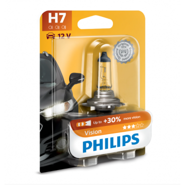 Bec auto Philips H7 Vision +30% 12V 55W