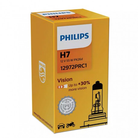 Bec auto Philips H7 Vision +30% 12V 55W