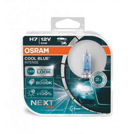 Bec Osram H7 Cool Blue Intense 12V 55W plus 100% set