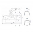 Cupla remorca 2300 kg profil bara rotunda 50,50 mm SPP BC2300C