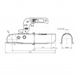 Cupla remorca 750 kg profil bara rotunda 50,50 mm SPP ZSK750C