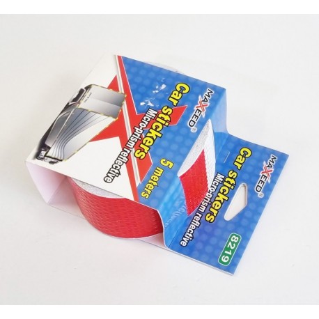 Banda reflectorizanta Maxeed alb rosu 5m