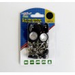 Set butoane reparatii tapiterie tavan auto 20 mm negru Maxeed